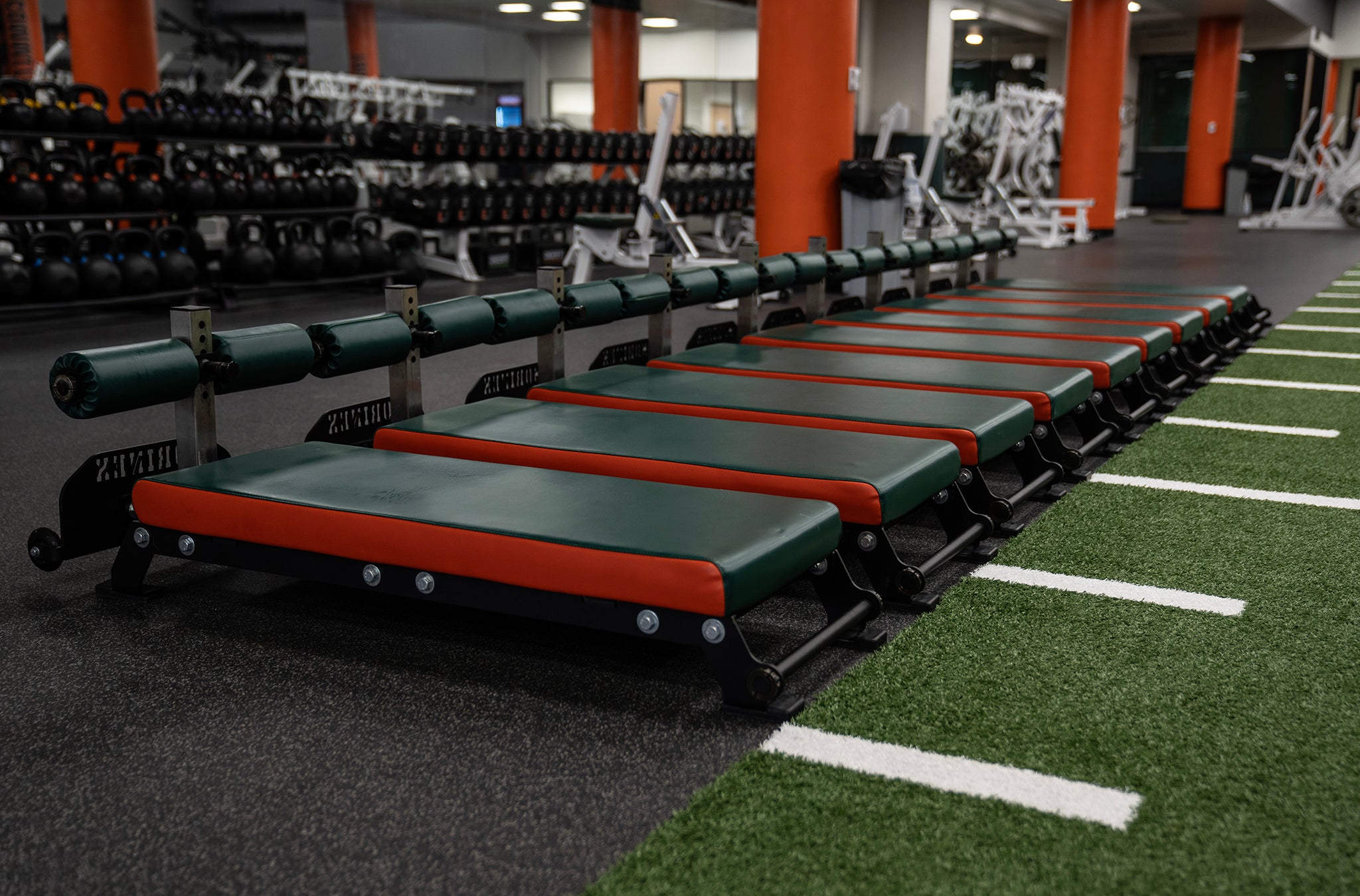 Miami Football Weight Room