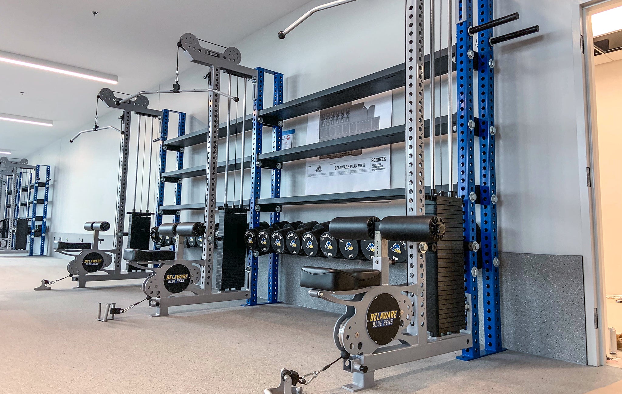 University of Delaware Blue Hens Weight Room