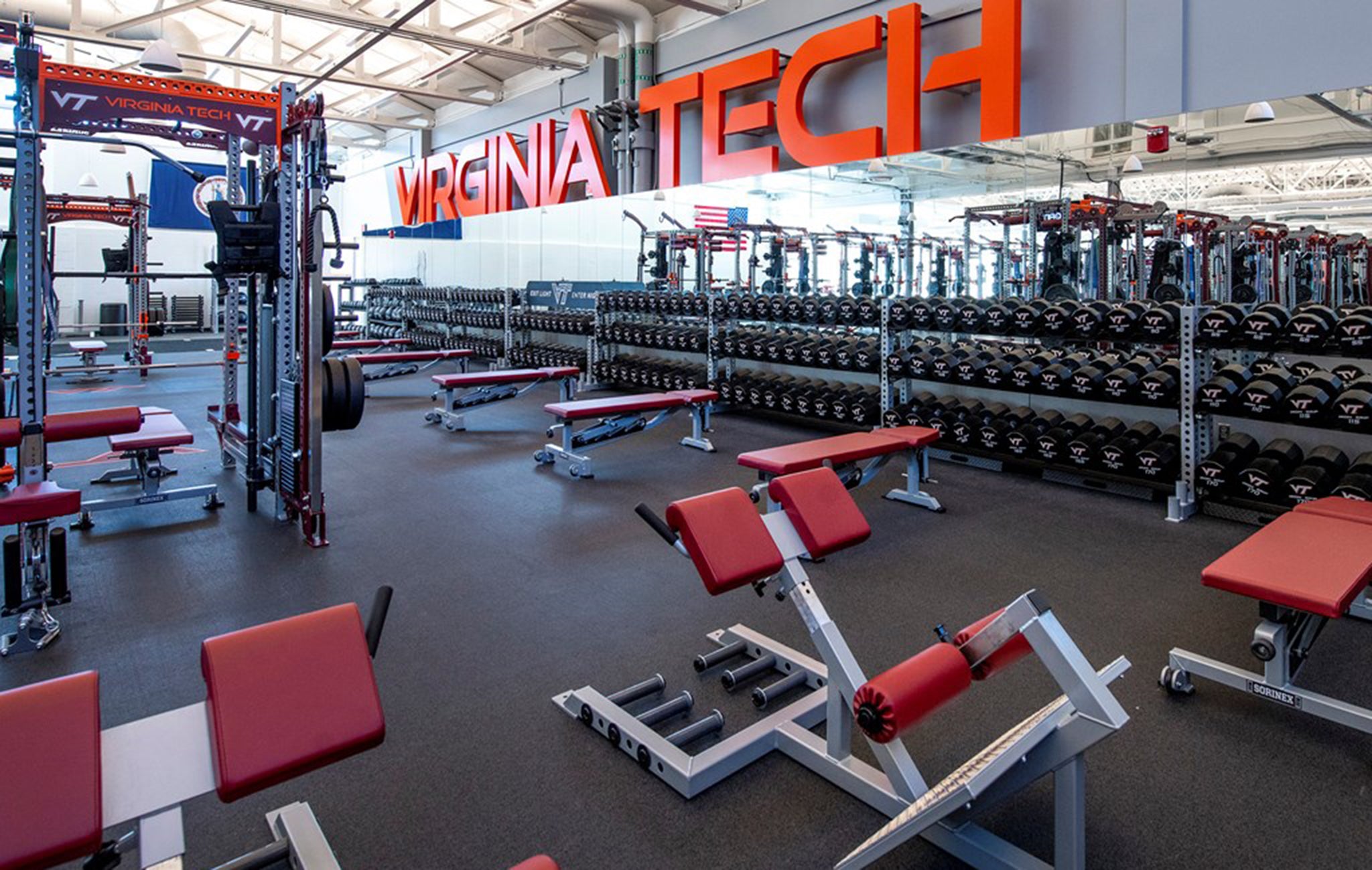 virginia tech weight room