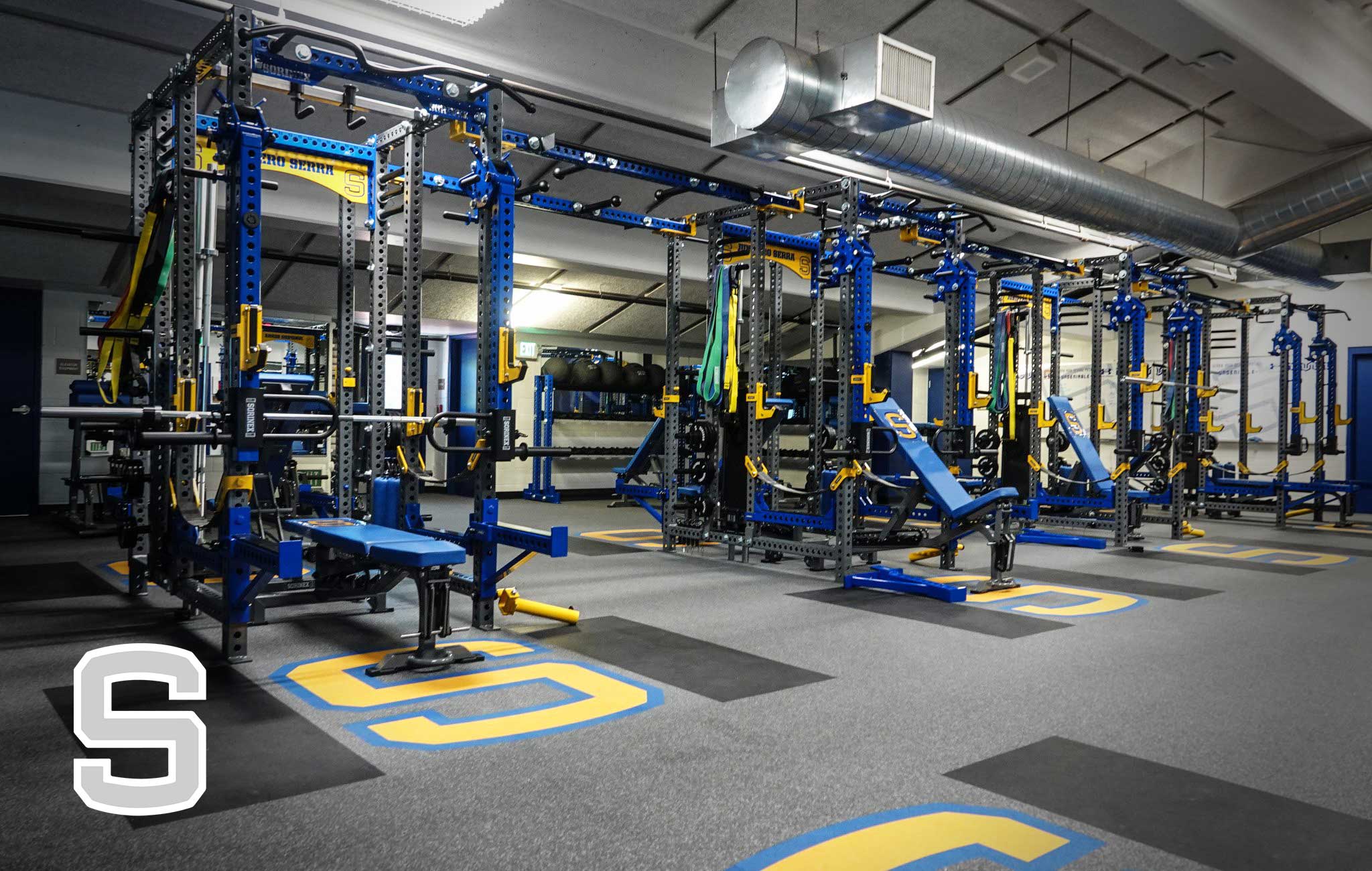 JUNIPERO SERRA high school Sorinex strength and conditioning facility