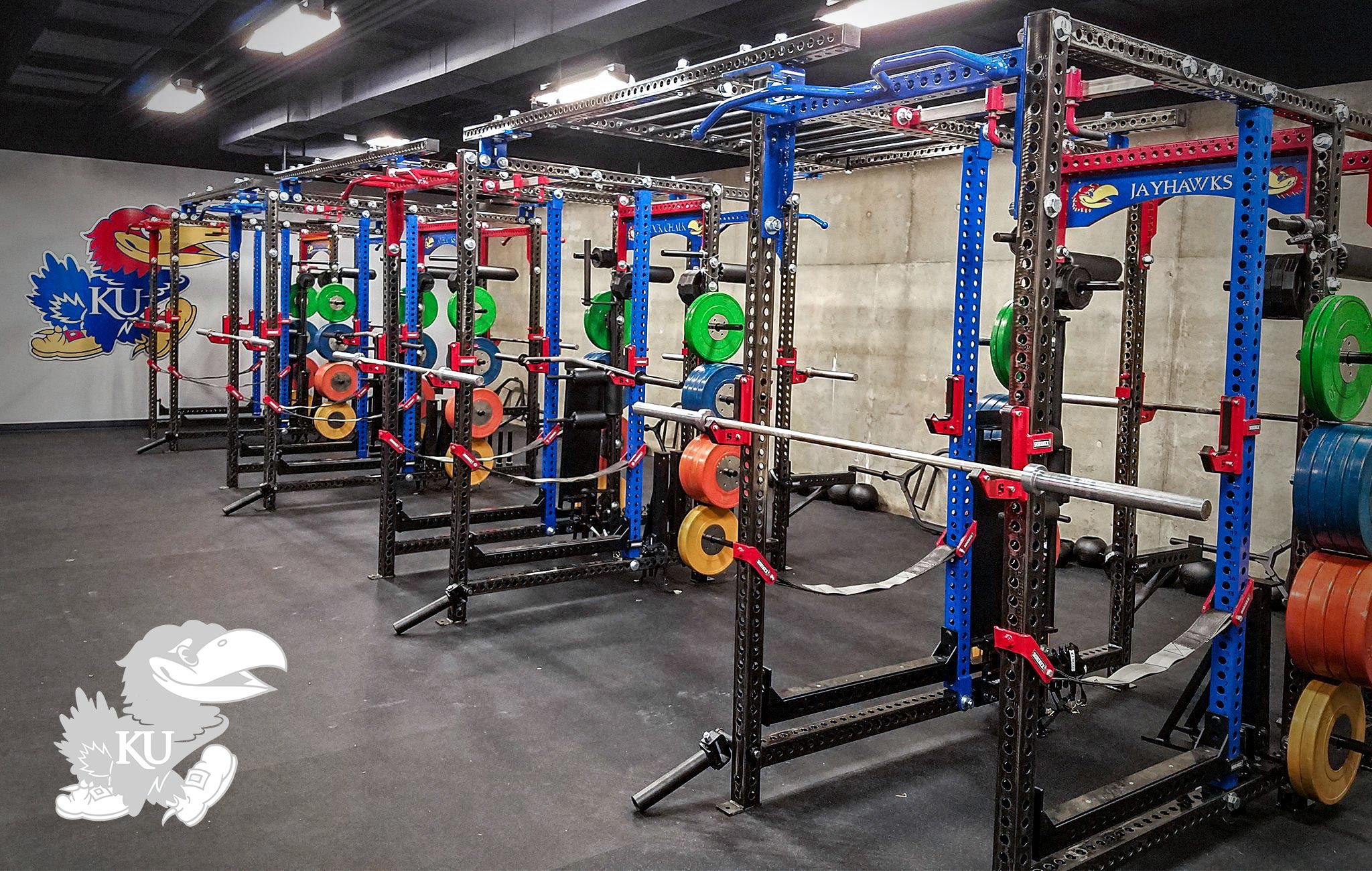 Kansas University Sorinex strength and conditioning facility