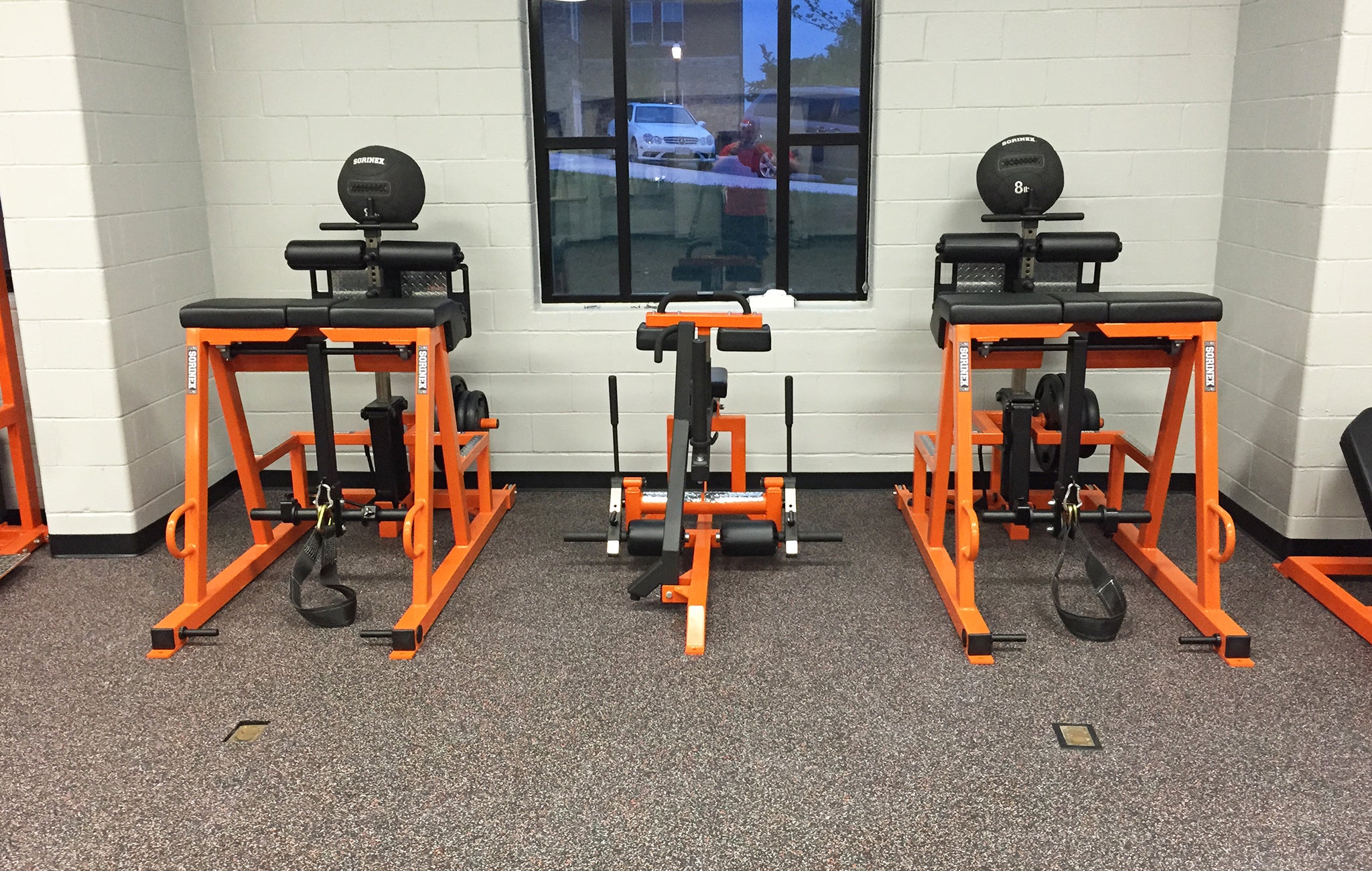 High school strength training equipment