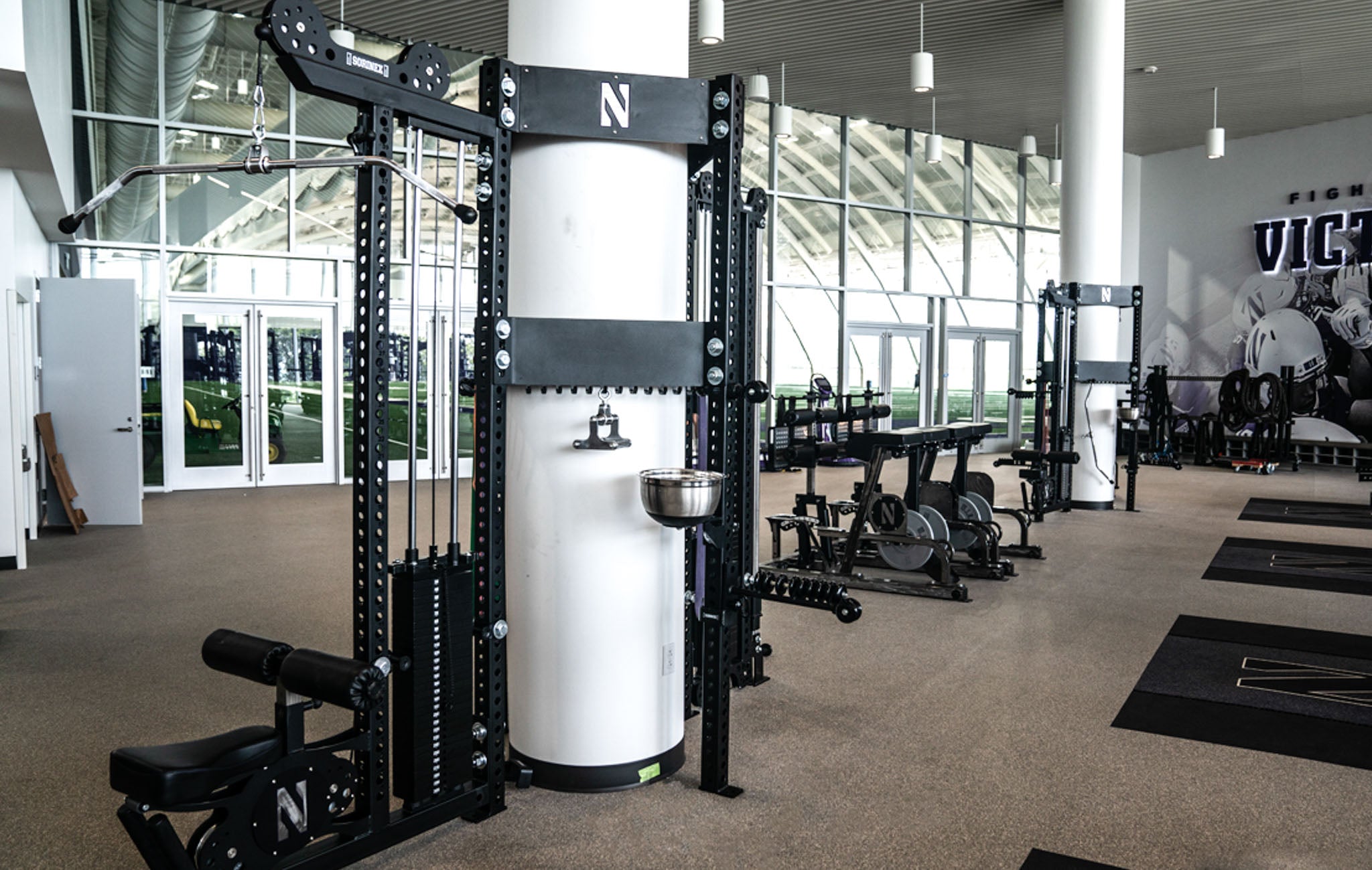 college football weight rooms