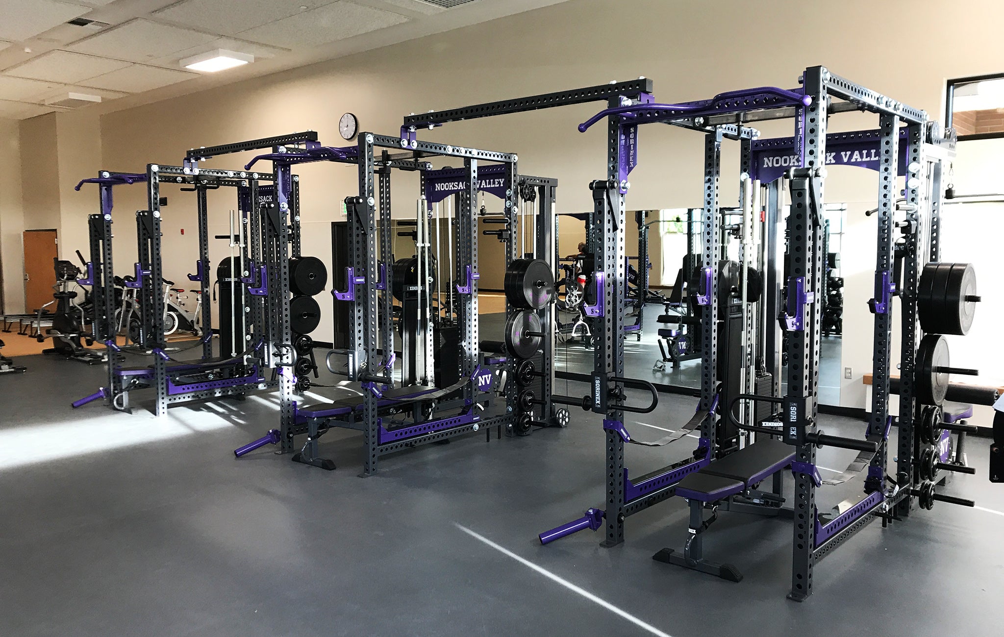 Nooksack Valley High School weight room