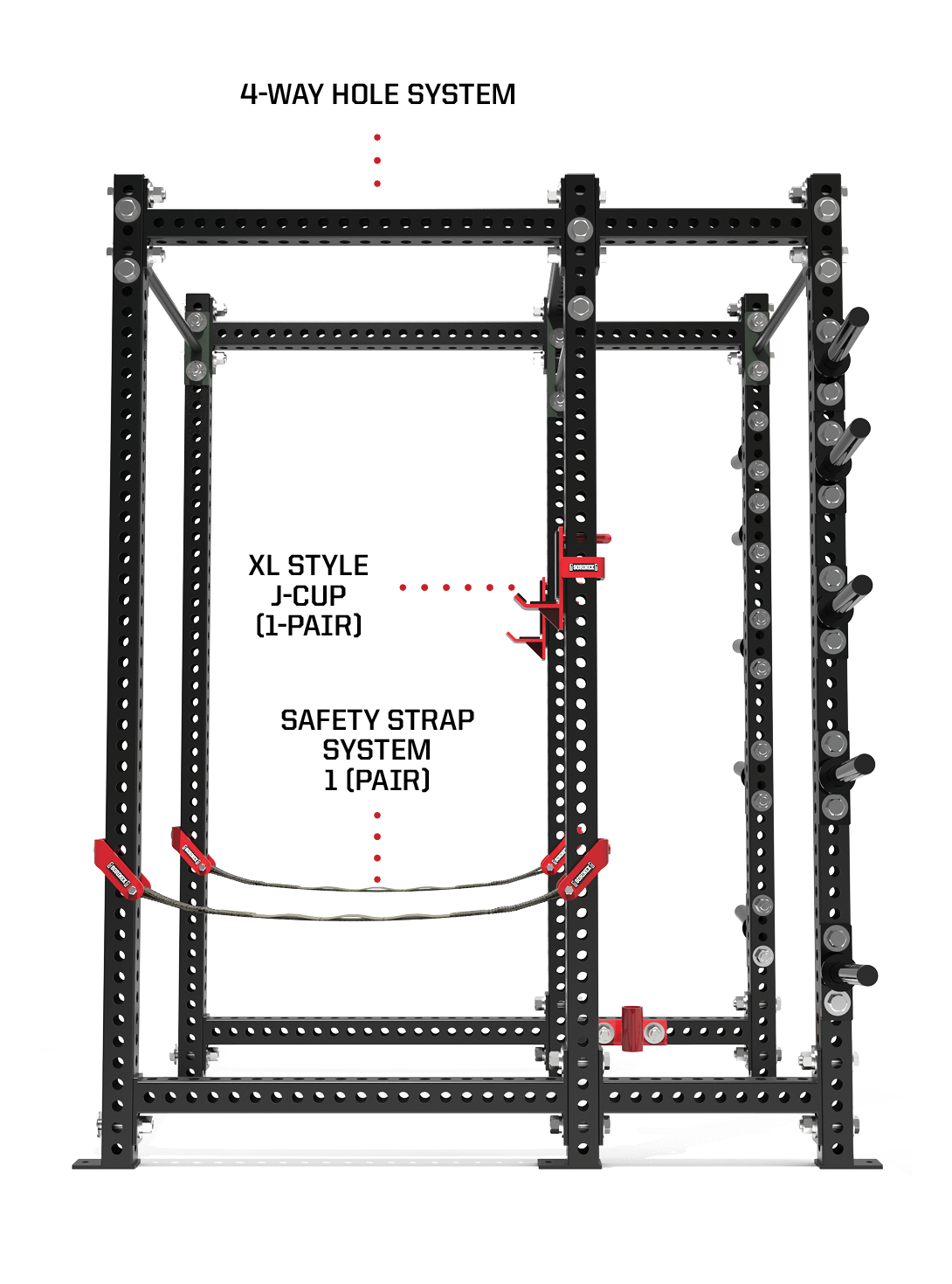 xl power rack side view