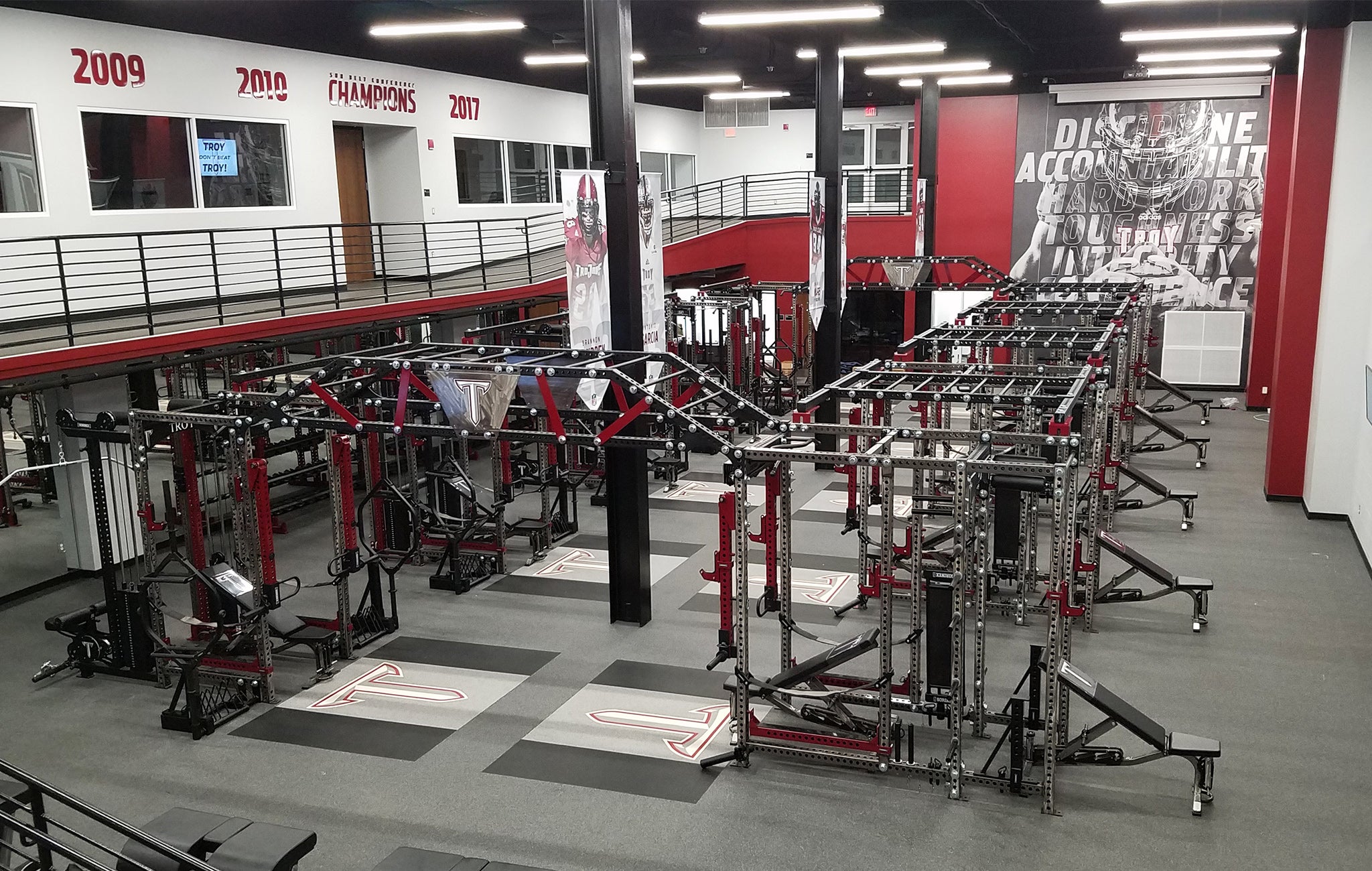 Trojans Football Weight Room