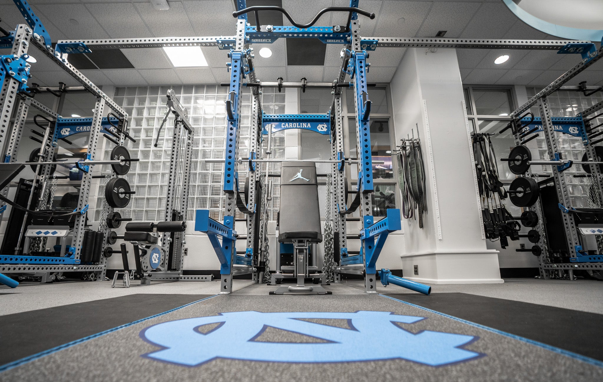 UNC football weight room