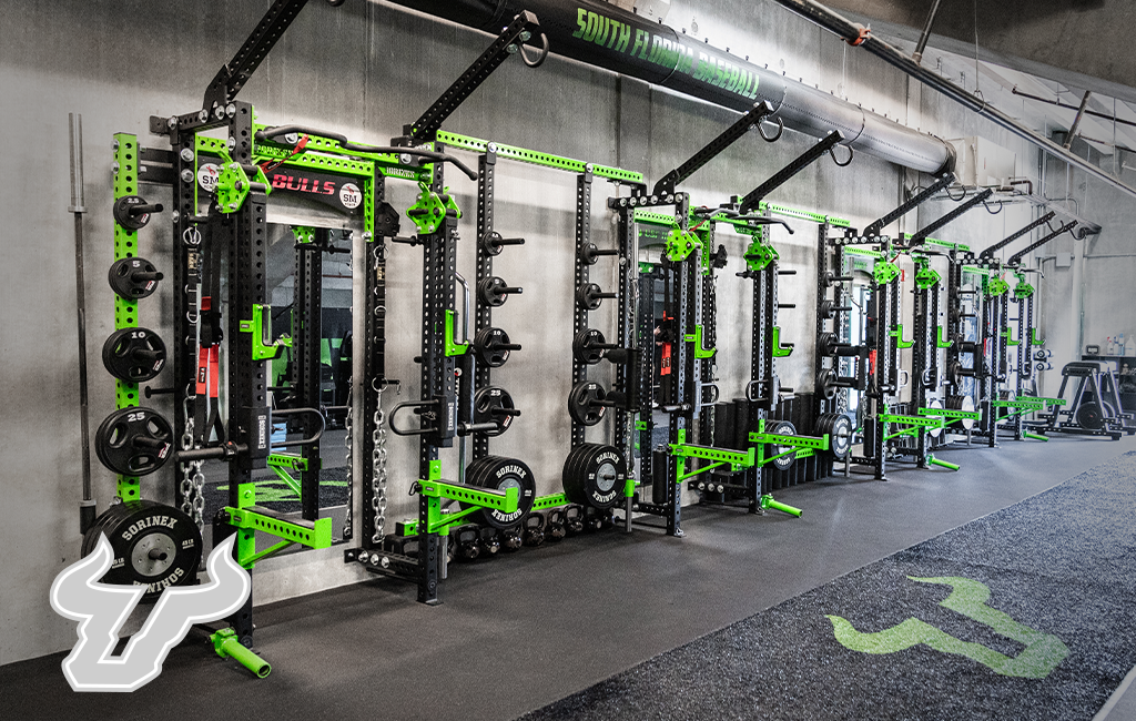 University South Florida USF Baseball Sorinex strength and conditioning facility