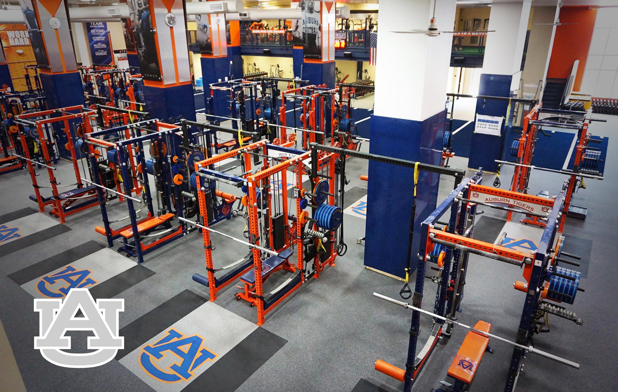 Auburn University Sorinex strength and conditioning facility