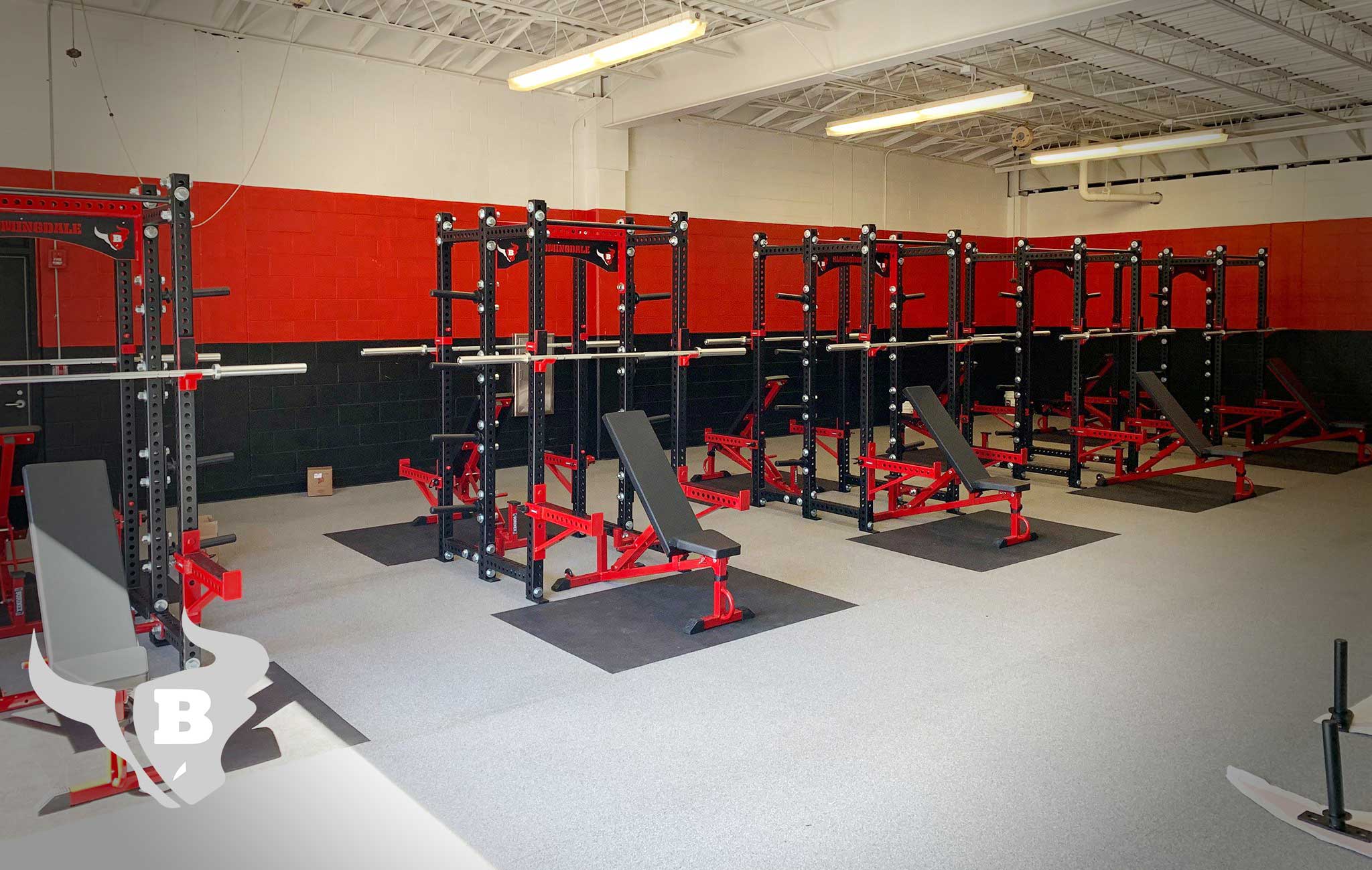 Bloomingdale High School Sorinex strength and conditioning facility