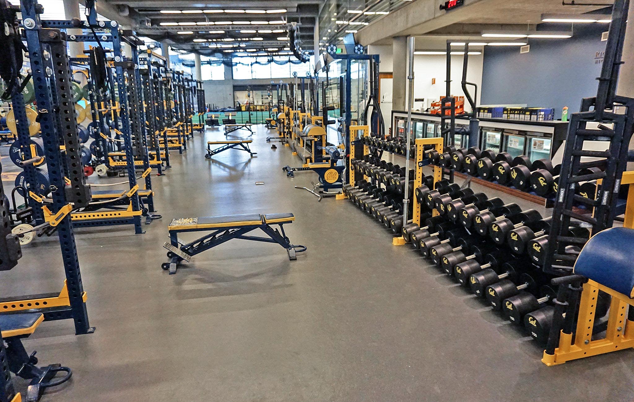 college football weight rooms