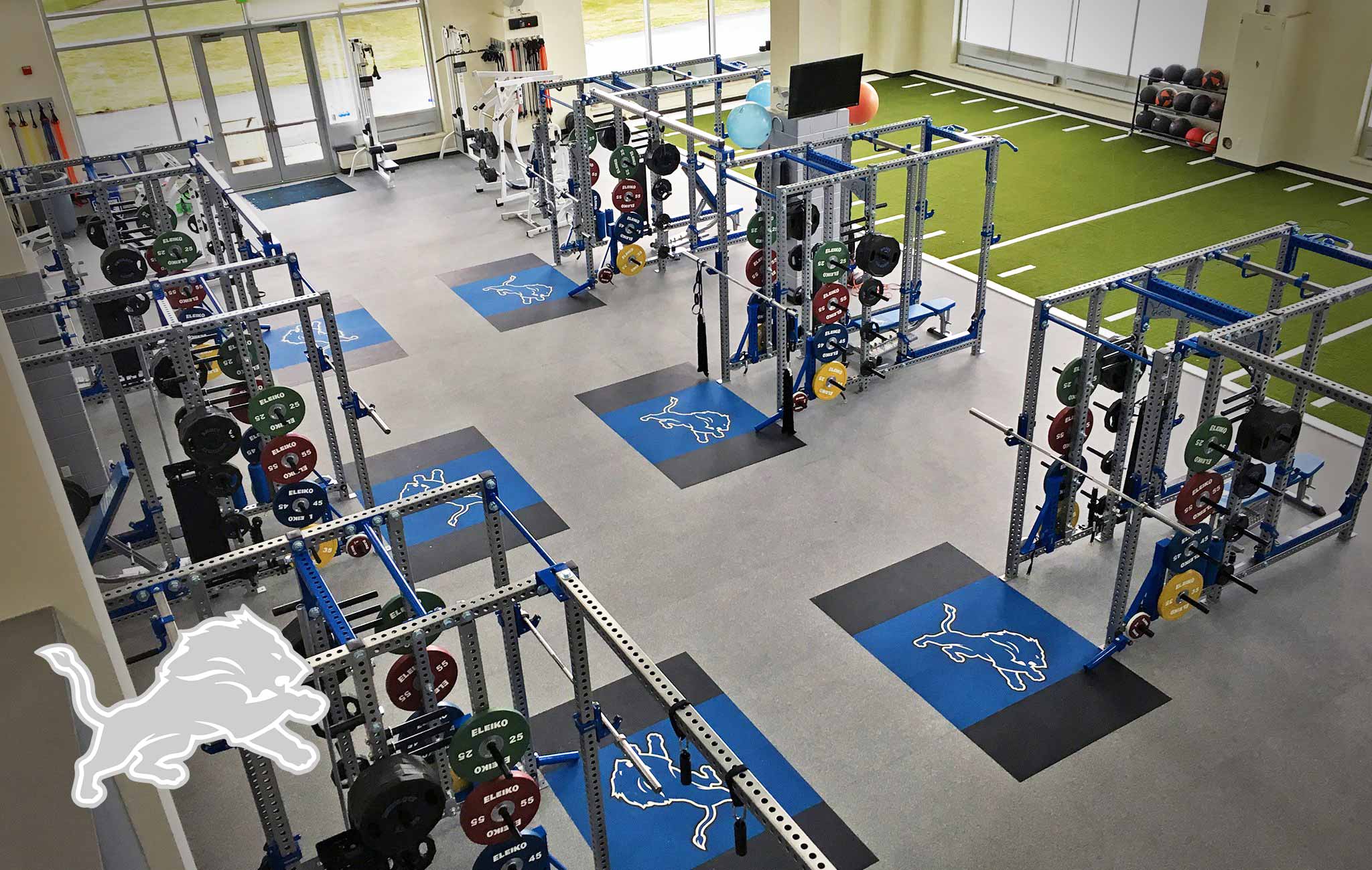 Detroit Lions Sorinex strength and conditioning facility