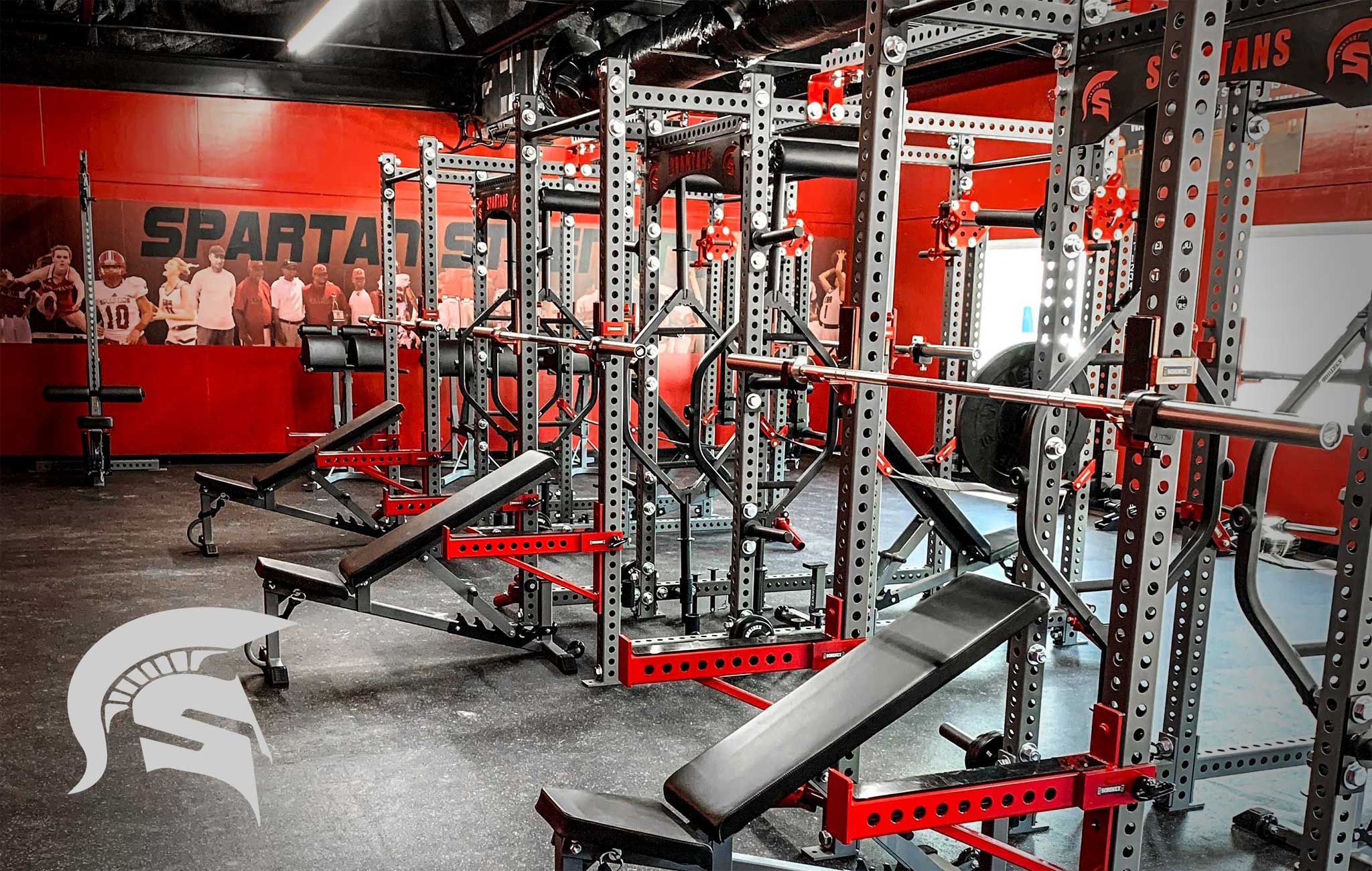 Edmund Burke High School Sorinex strength and conditioning facility