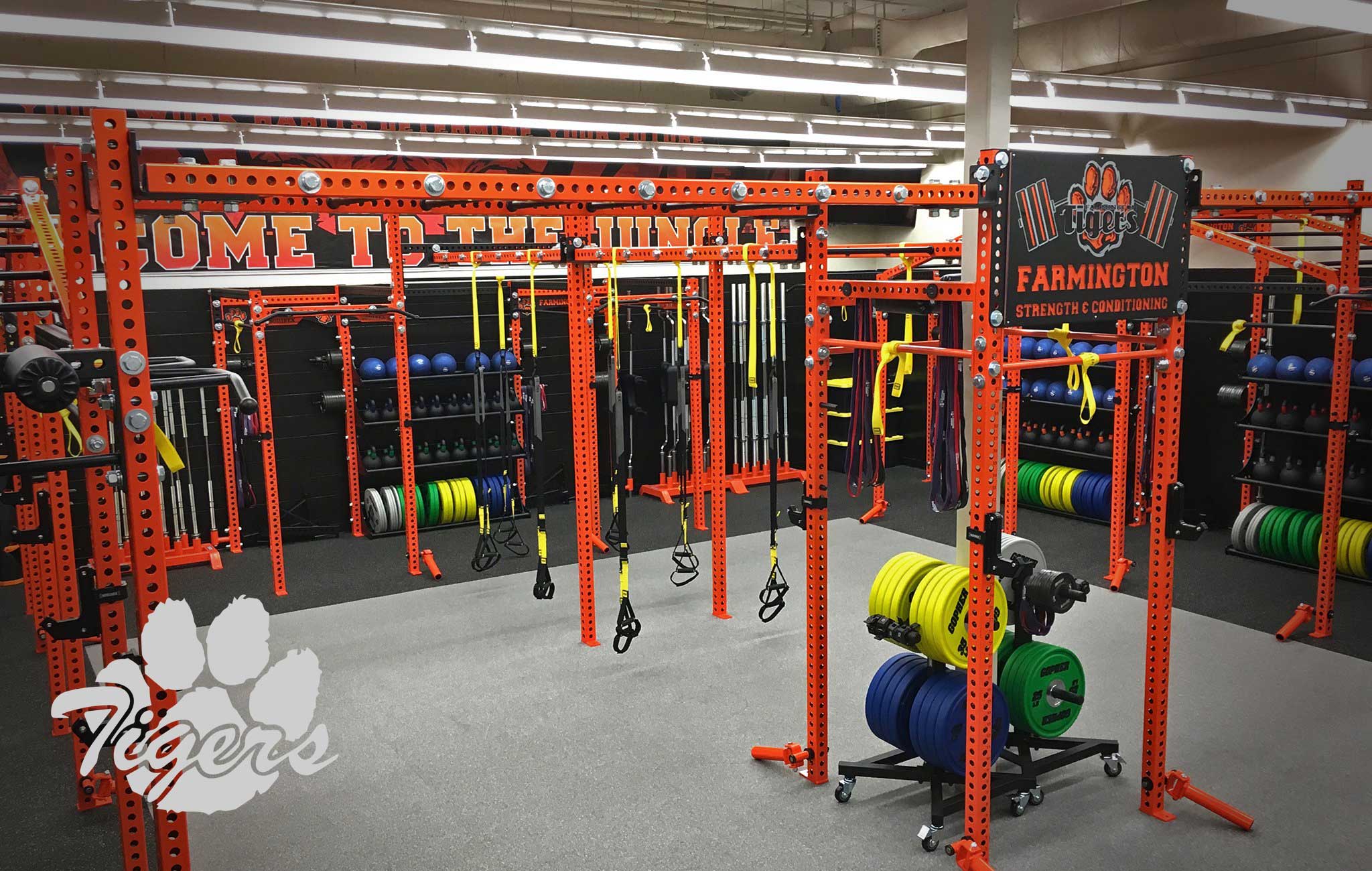 Farmington high school Sorinex strength and conditioning facility