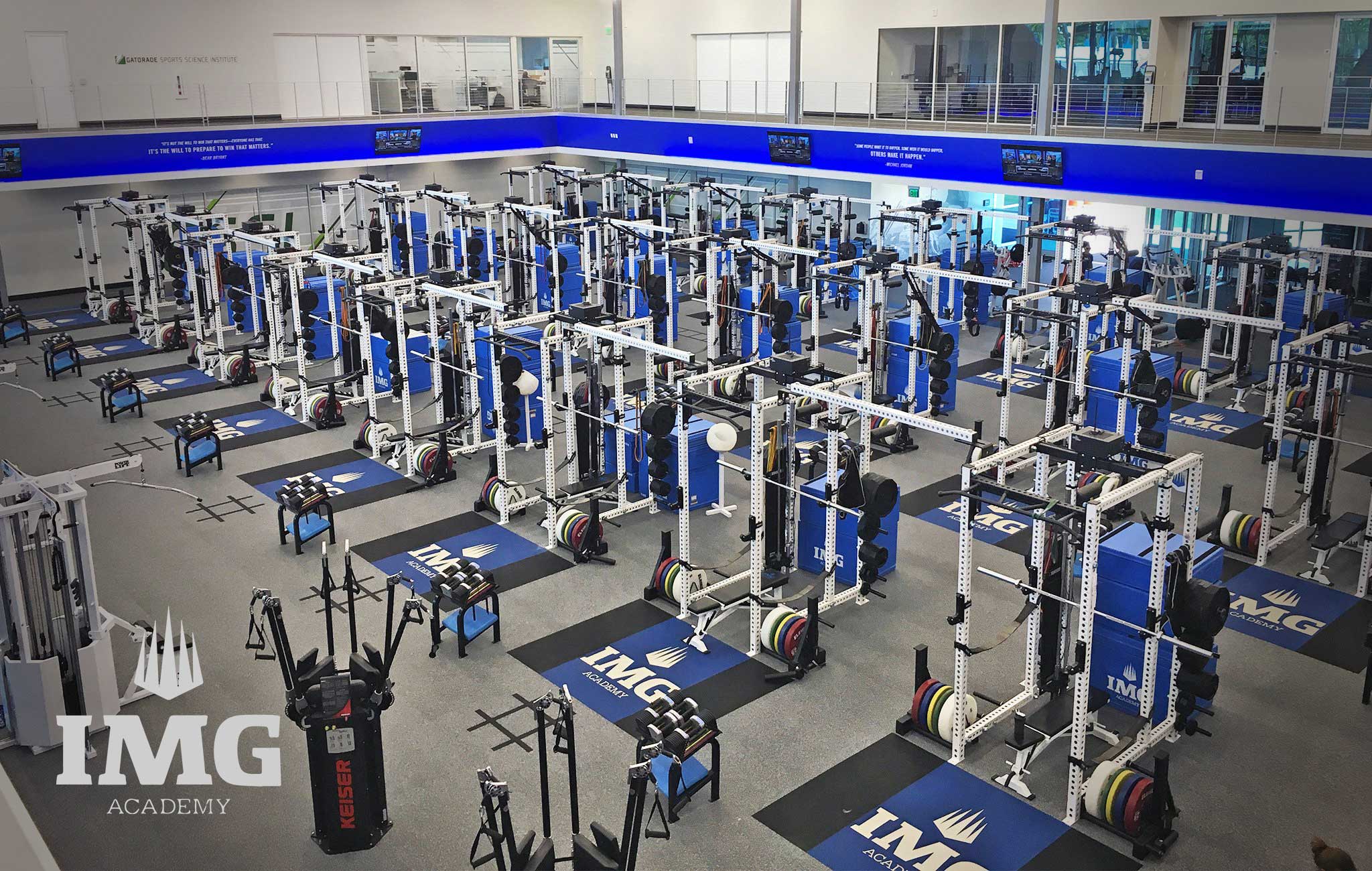 IMG Academy Sorinex strength and conditioning facility