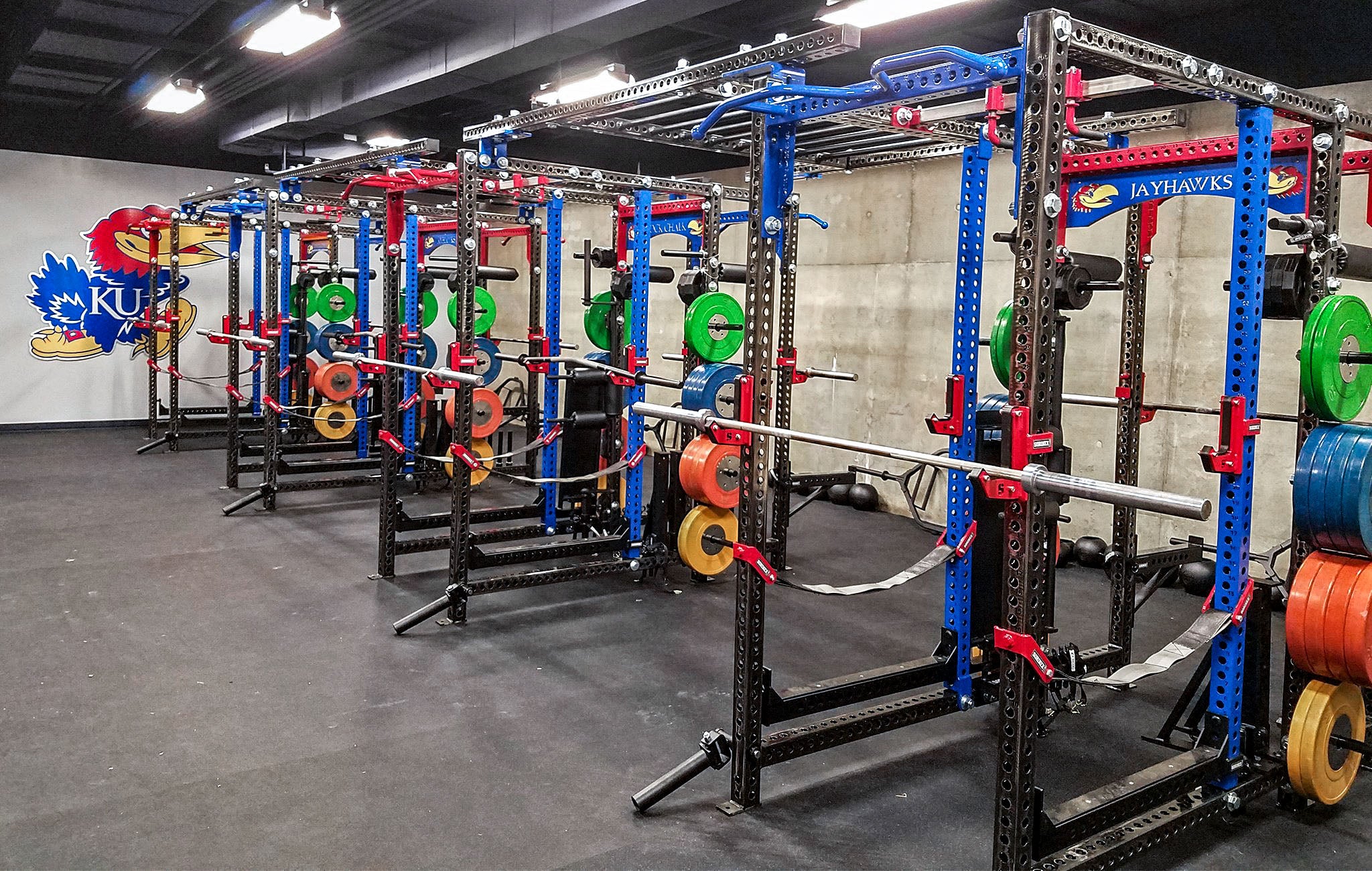 Kansas University Track and Field weight room