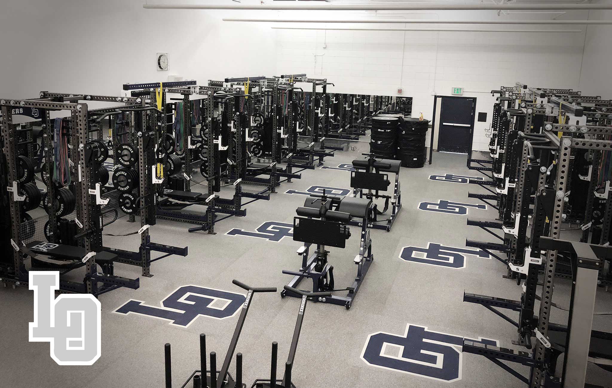 Lake Oswego high school Sorinex strength and conditioning facility