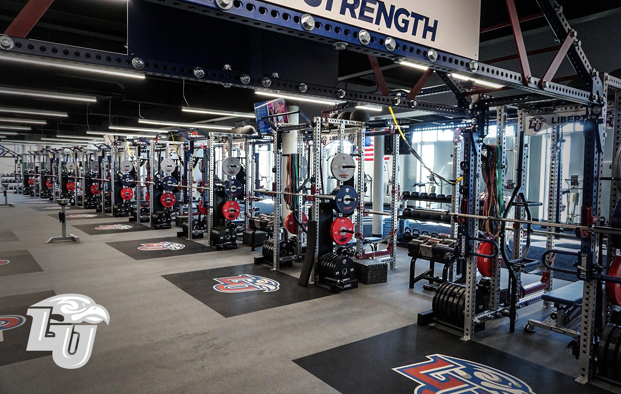 Liberty University Sorinex strength and conditioning facility