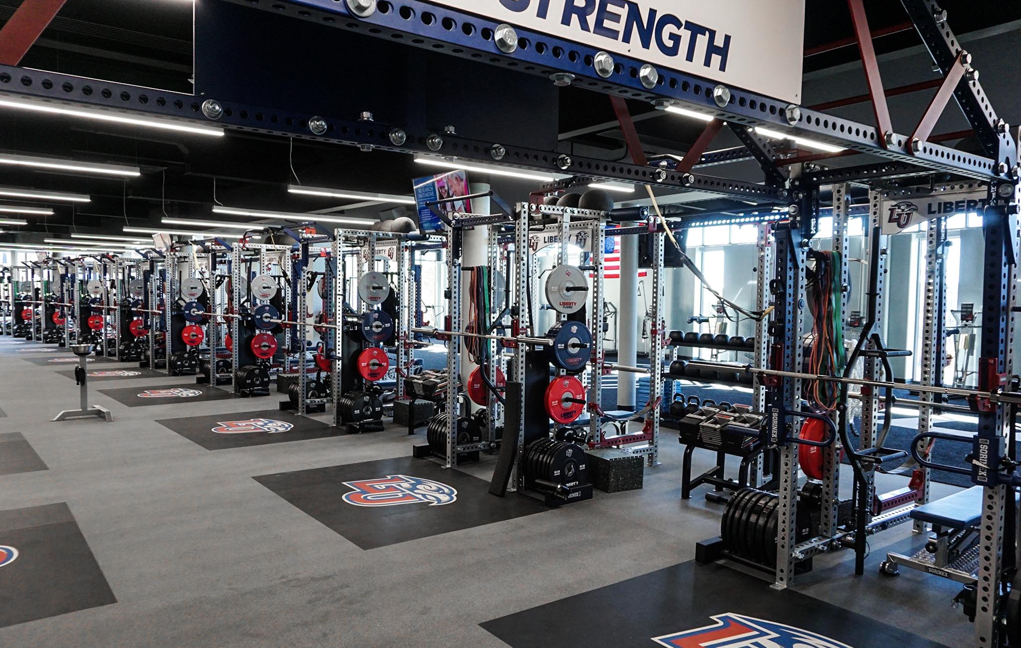 Liberty University Weight room