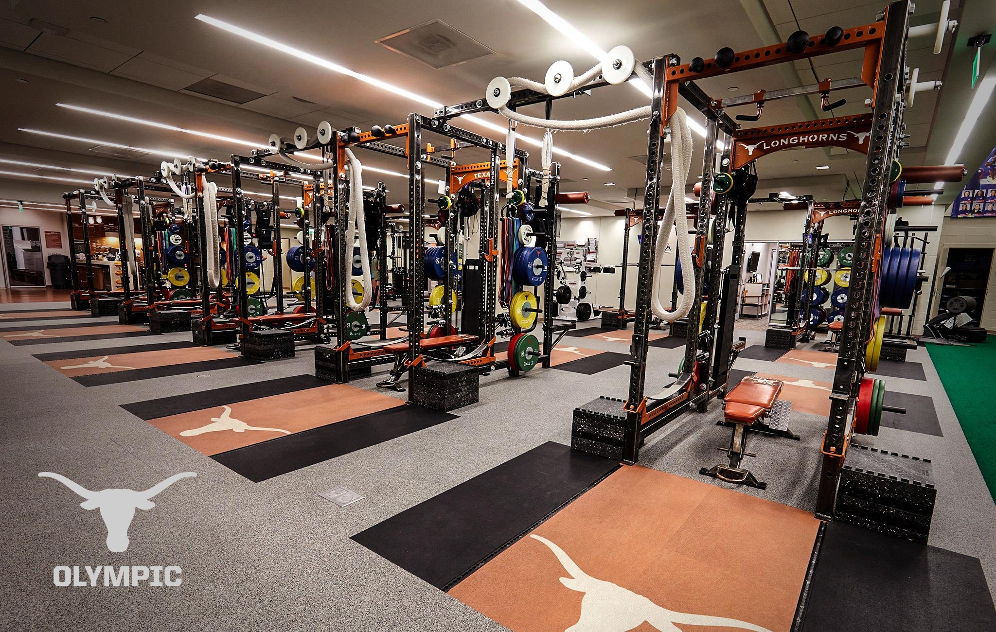 Texas Longhorn Olympic Sorinex strength and conditioning facility