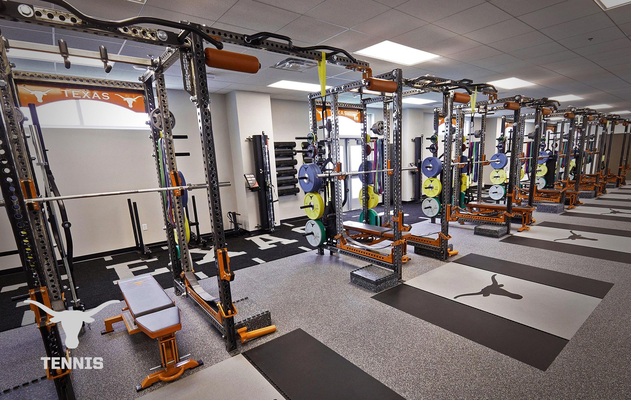 Texas Longhorn tennis Sorinex strength and conditioning facility