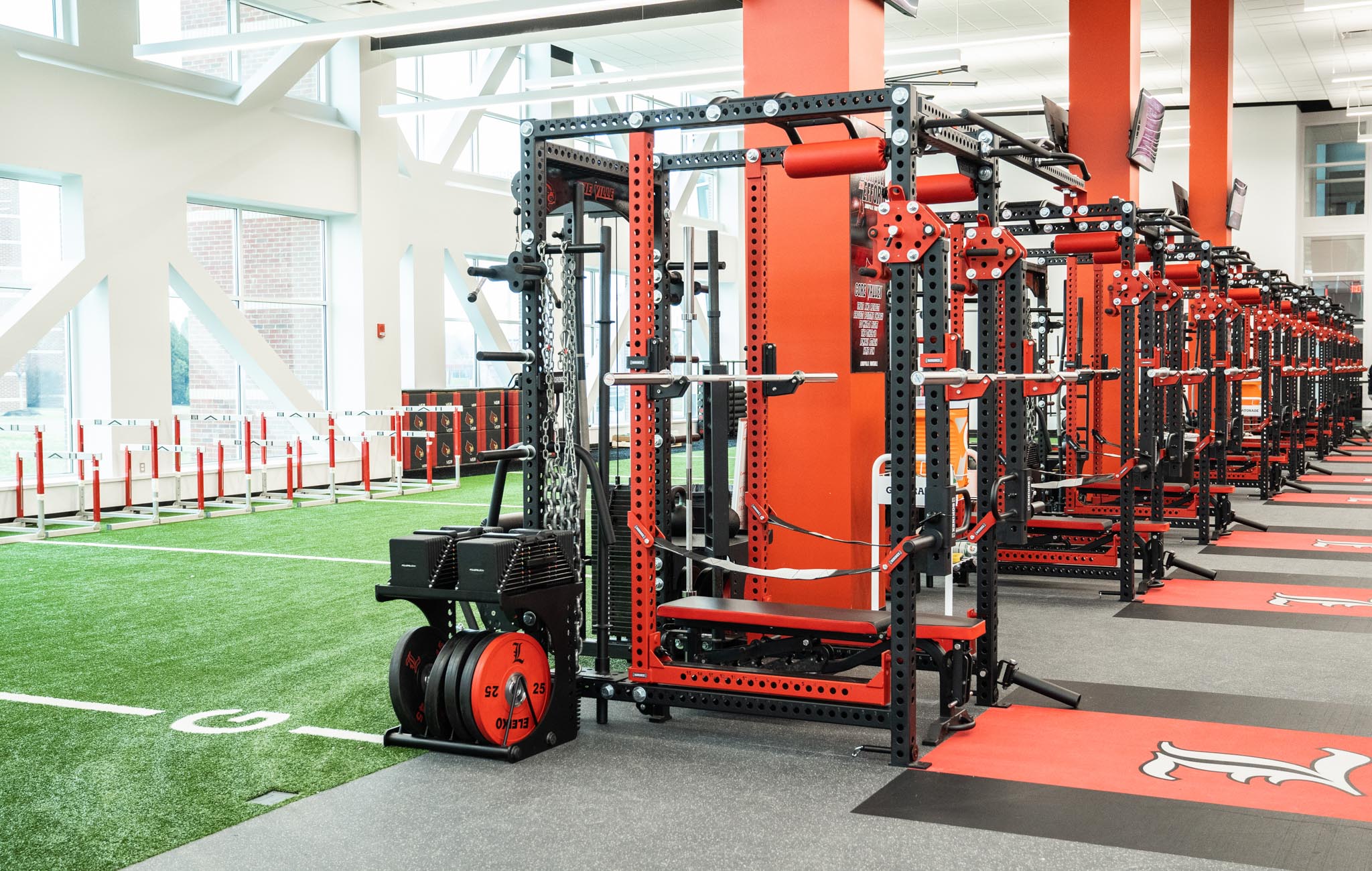 Louisville football weight room