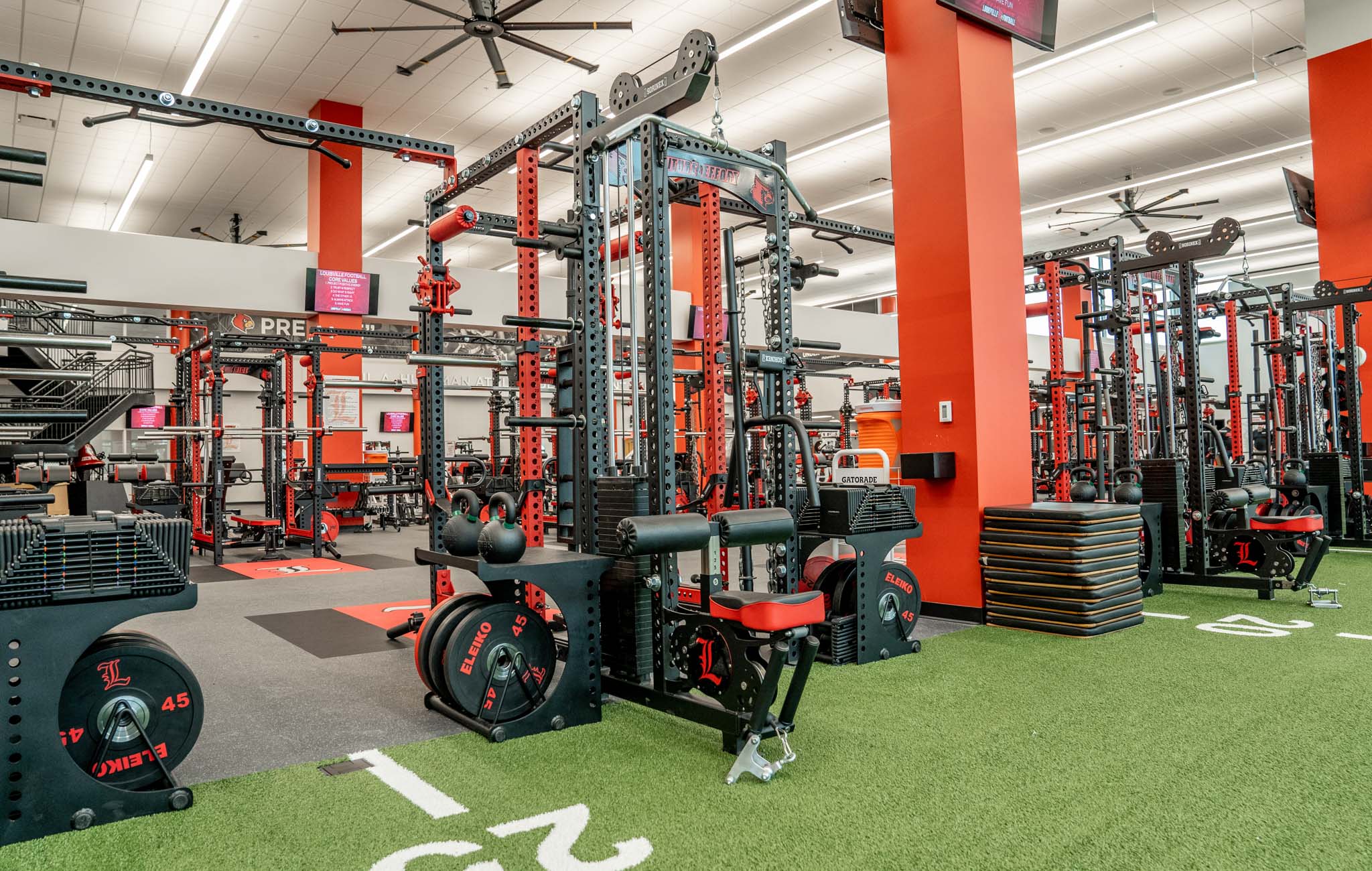 college football weight rooms