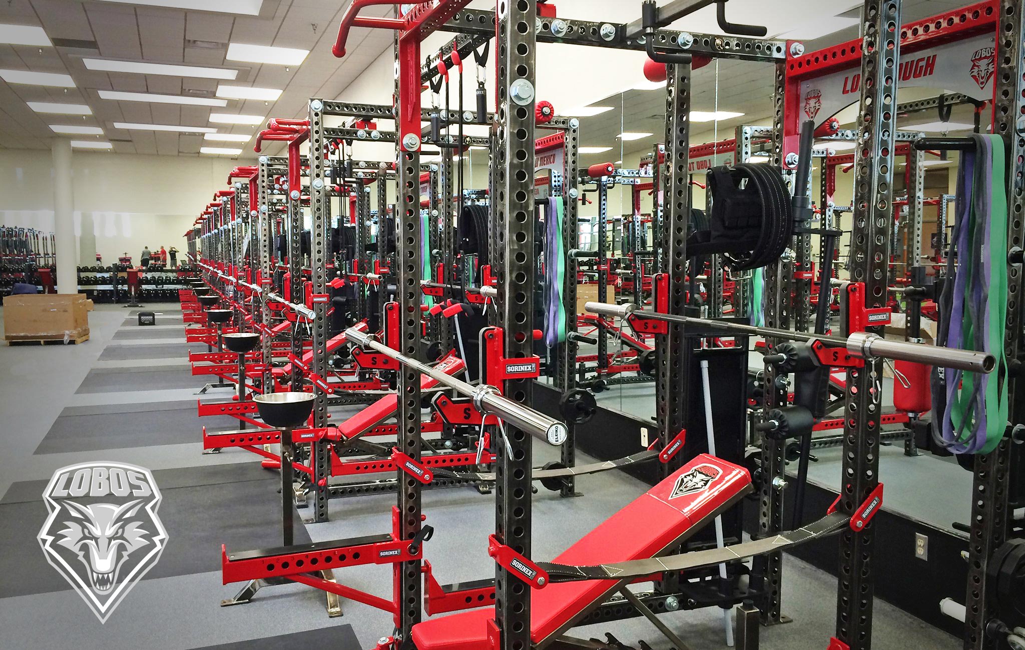 New Mexico University Sorinex strength and conditioning facility