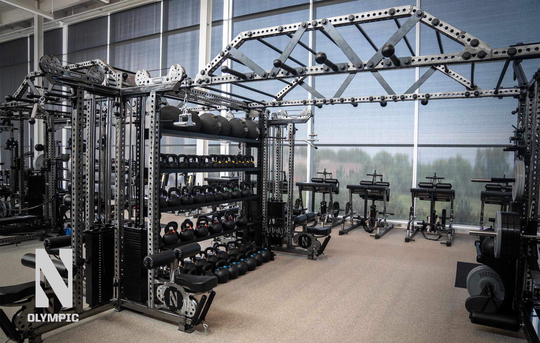 Northwestern University olympic Sorinex strength and conditioning facility