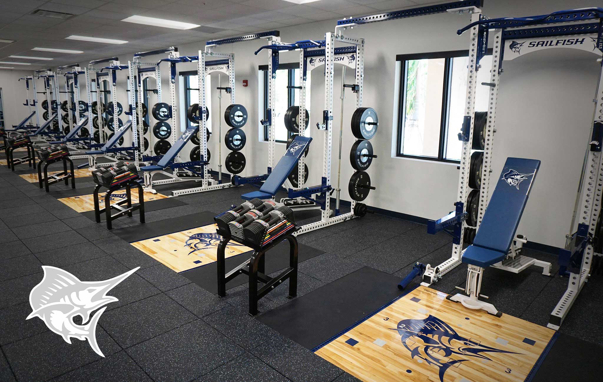 Palm Beach Atlantic University Sorinex strength and conditioning facility