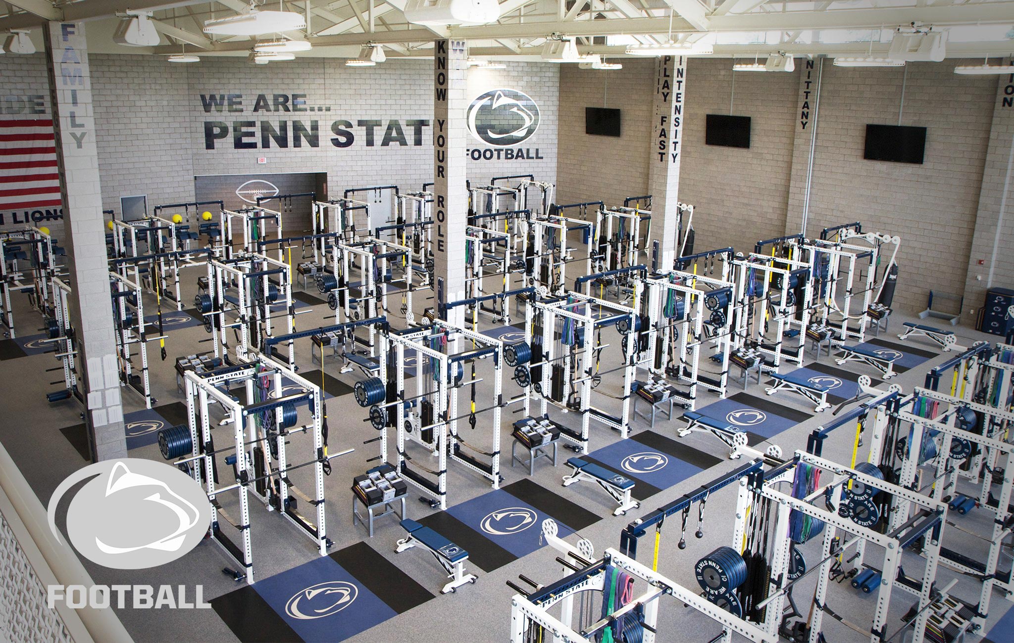 Penn State Sorinex strength and conditioning facility