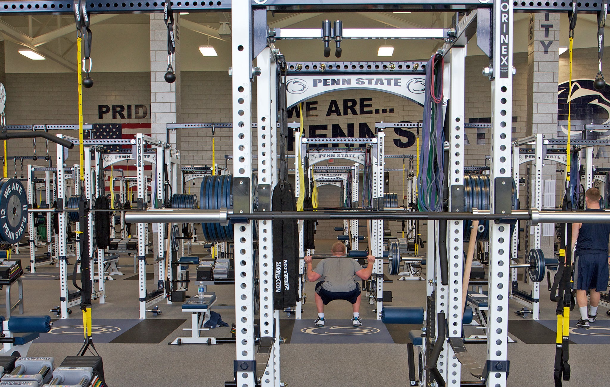 college football weight rooms