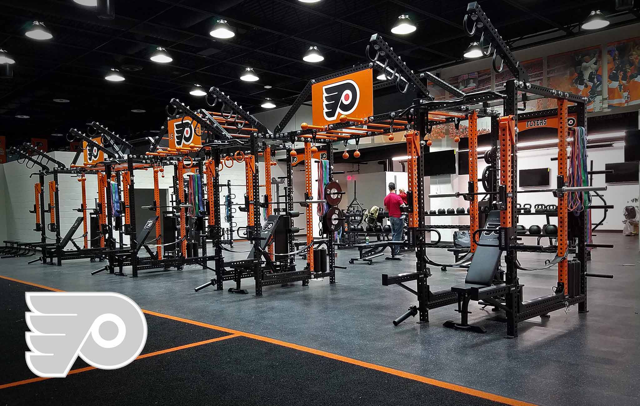 Philadelphia Flyers Sorinex strength and conditioning facility