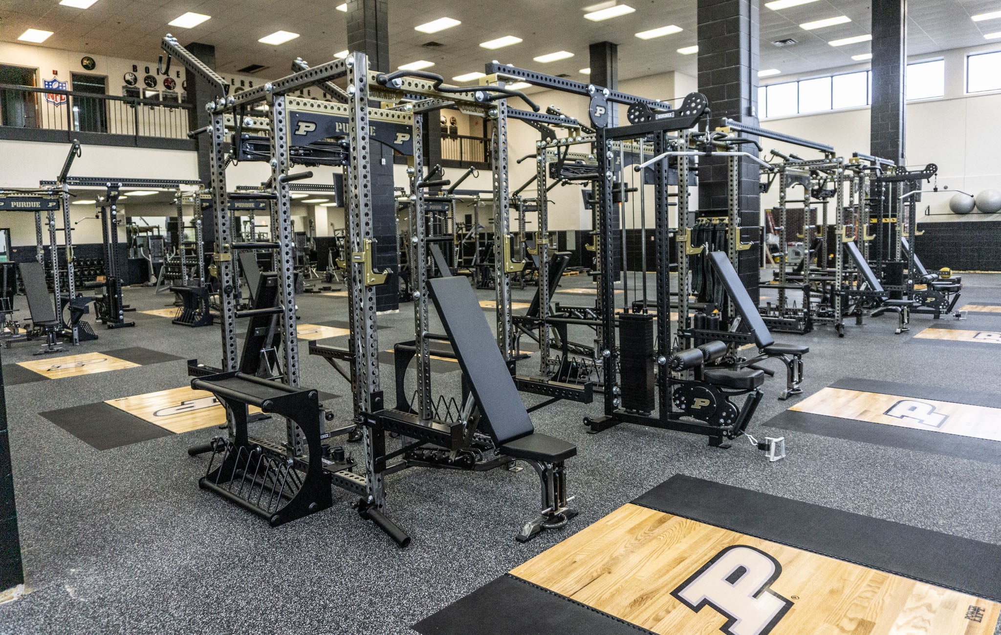 Purdue University Olympic strength training facility