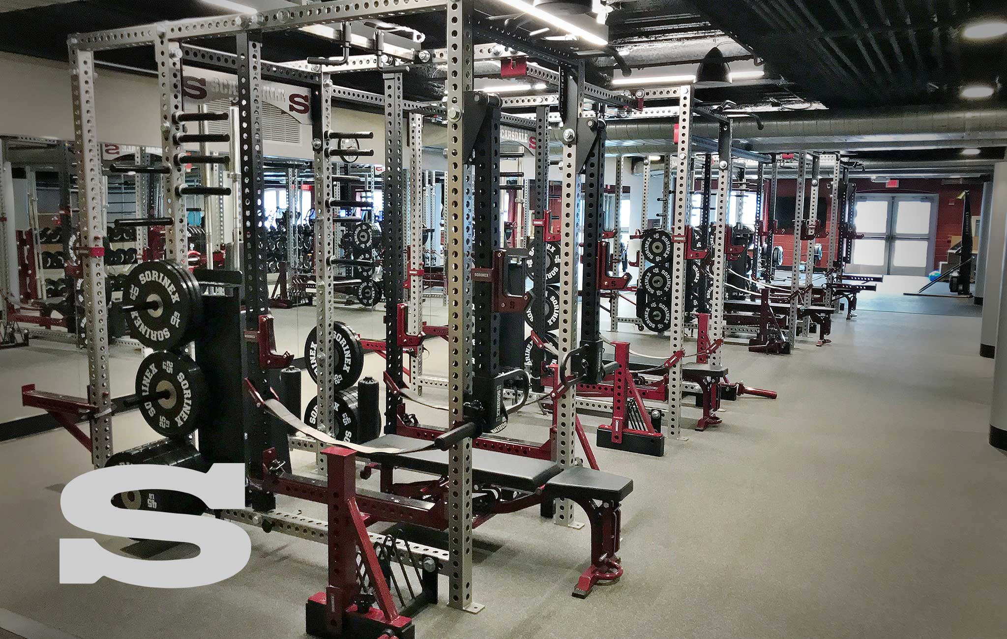 Scarsdale High School Sorinex strength and conditioning facility