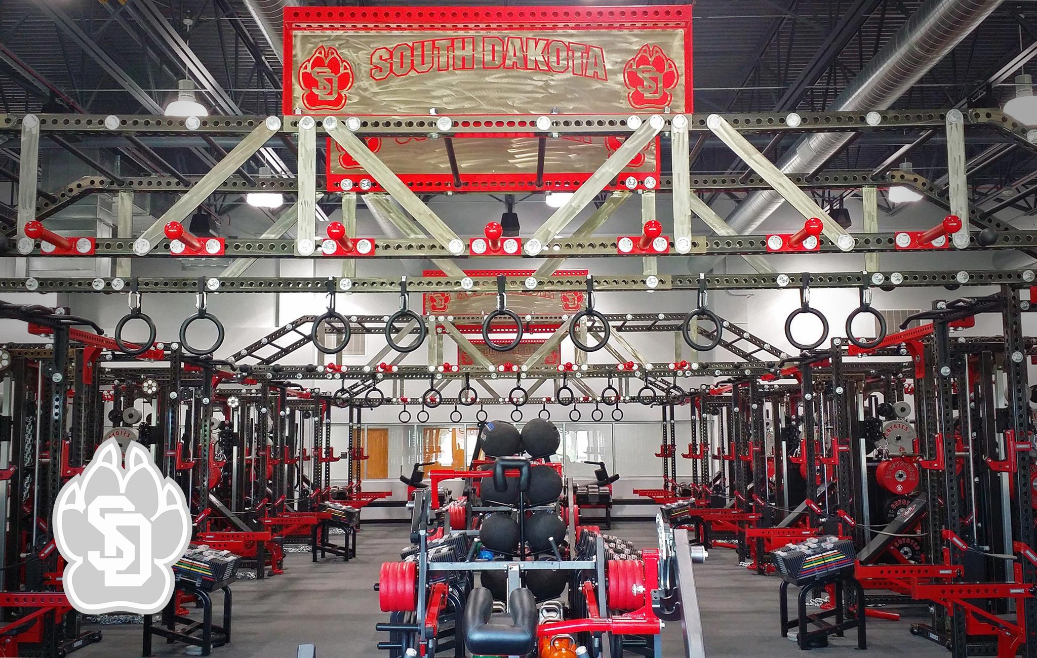 University of South Dakota Sorinex strength and conditioning facility