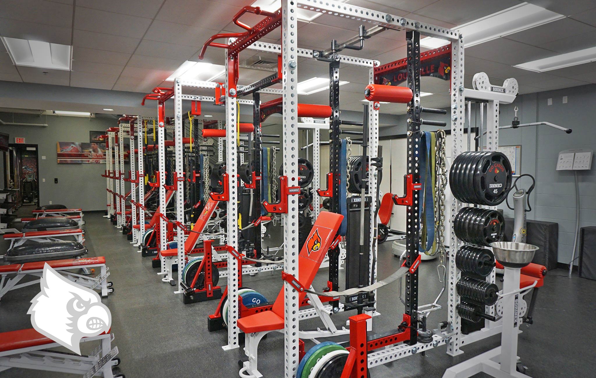 University of Louisville Sorinex strength and conditioning facility