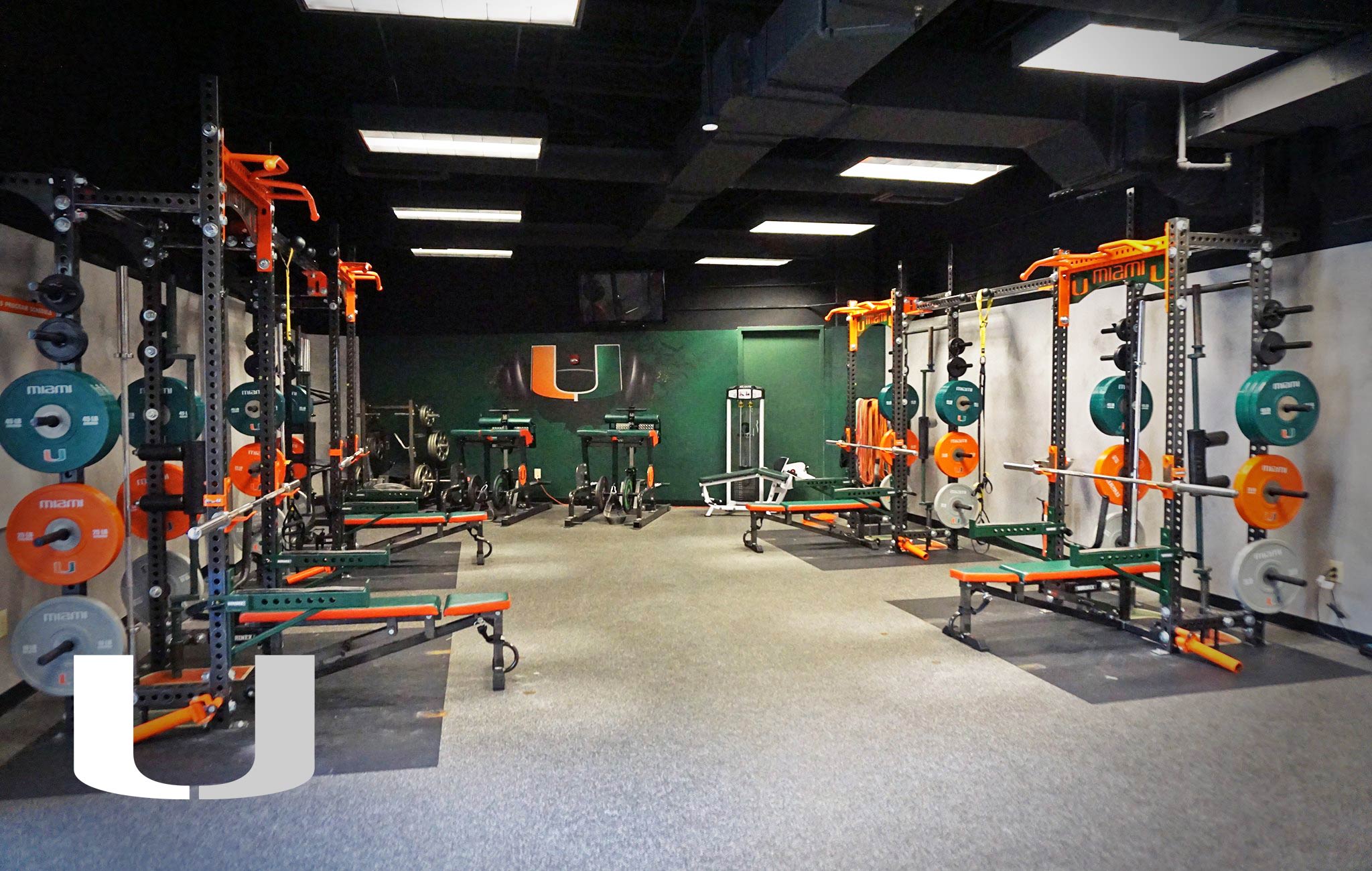 University of Miami Sorinex strength and conditioning facility