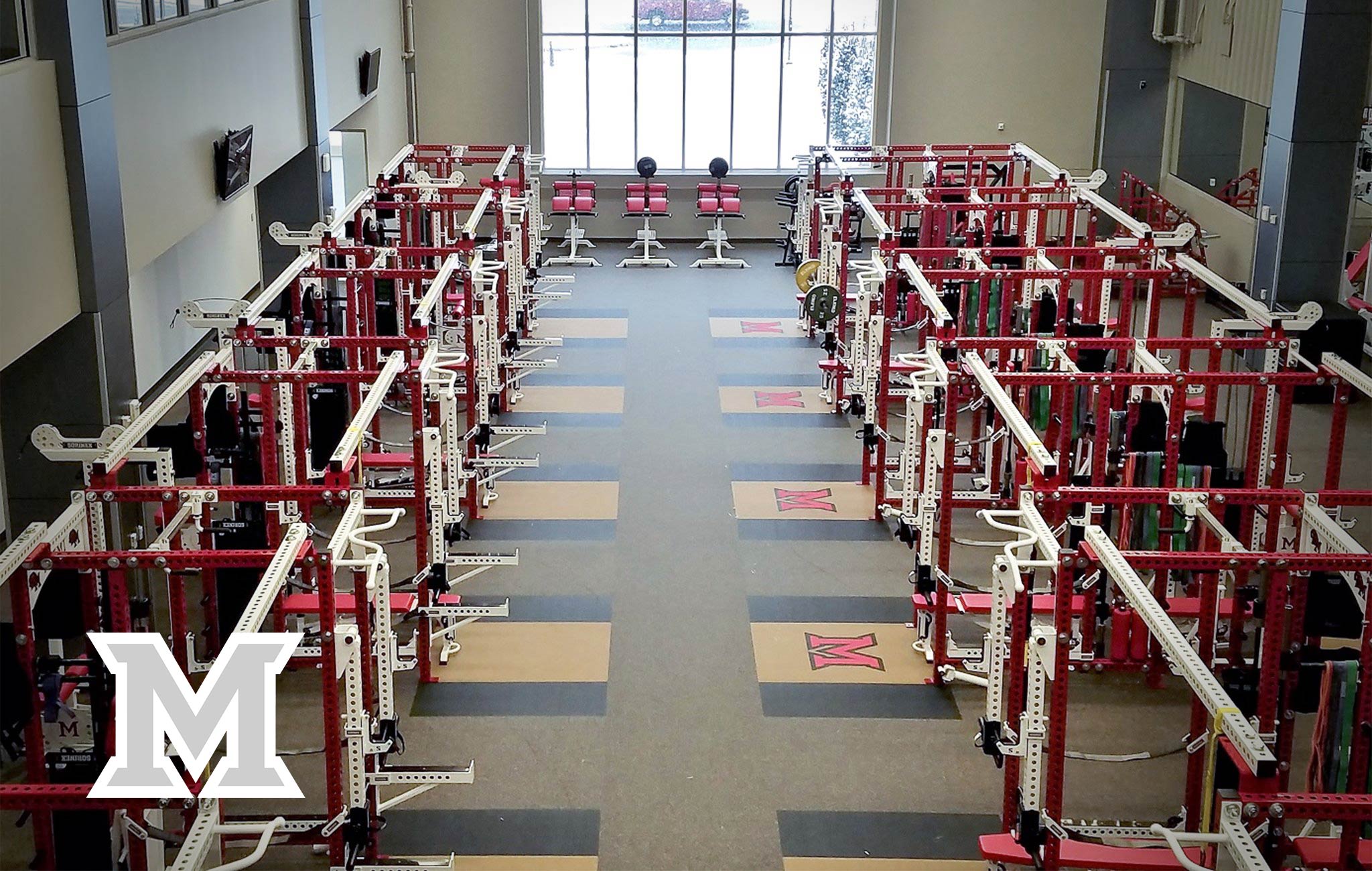 Miami University Sorinex strength and conditioning facility