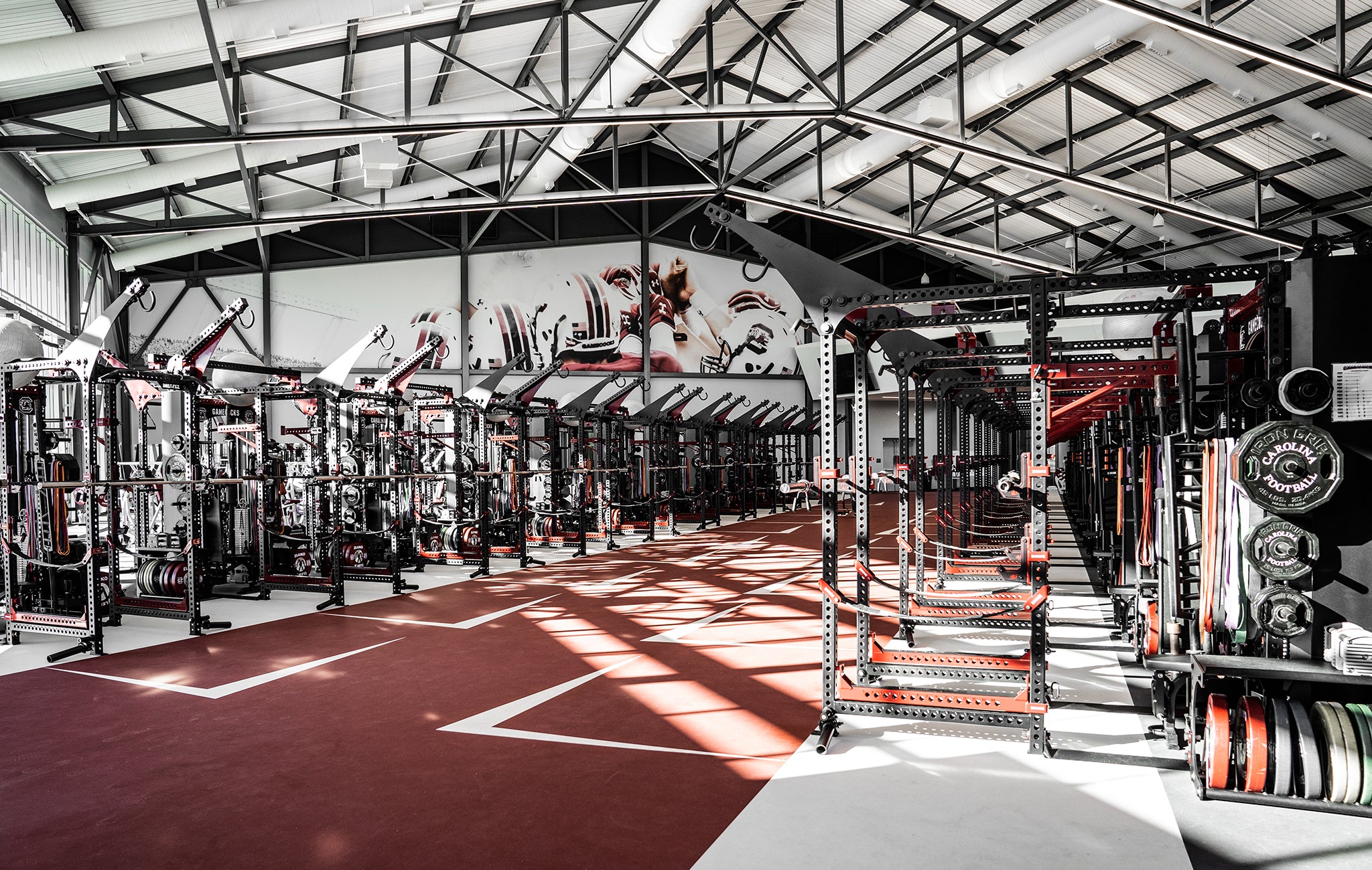 University of South Carolina Football Weight Room