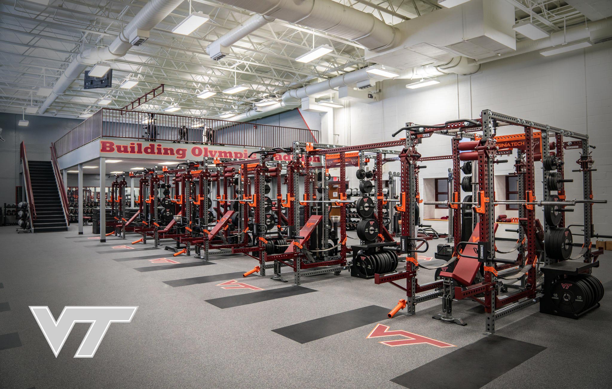 Virginia Tech Sorinex strength and conditioning facility