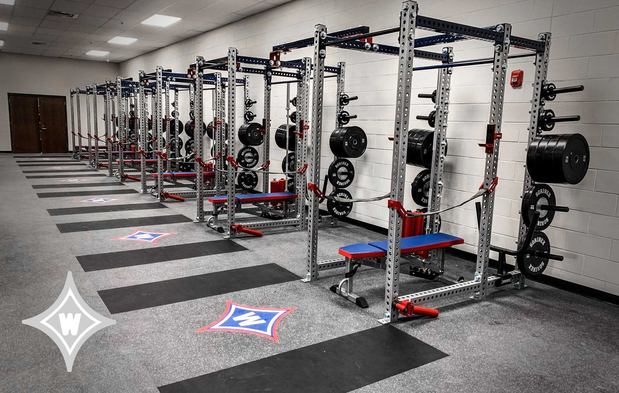 Walton High School Sorinex strength and conditioning facility