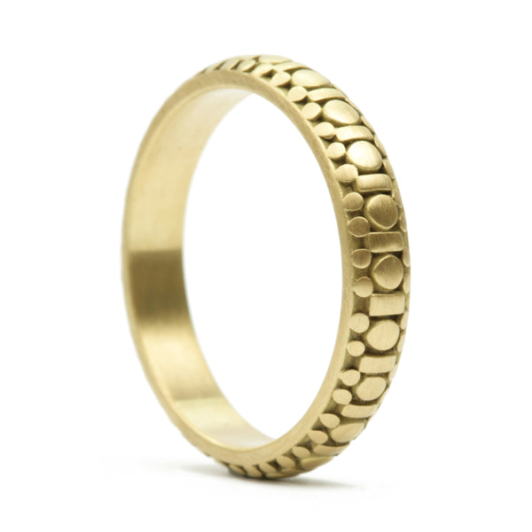 Marian Maurer Fancy Costa Band 3.75 mm 18K Gold Ring