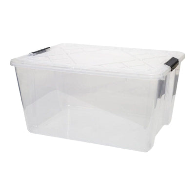  Cand Cajas plegables de plástico, cajas de almacenamiento de 16  cuartos de galón, 13.5 x 10.3 x 7.2 pulgadas, 2 paquetes : Productos de  Oficina