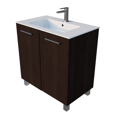  Mueble de baño con base de lavabo gris de 24 /30/36 pulgadas  de ancho (24 pulgadas de ancho) : Herramientas y Mejoras del Hogar