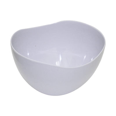 Plato hondo de cerámica simple blanco, plato de sopa redondo