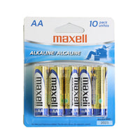 Pilas alcalinas AAA Maxell 2, paquete de 10, 723810, Color, 1, 1