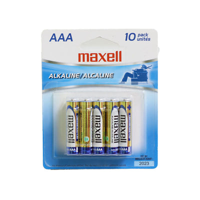 Pilas Alcalinas AAA x4 1.5V No Recargable Maxell - 723865