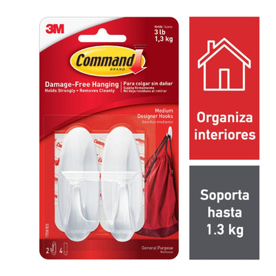 Limo - Ganchos adhesivos para uso general, 44 libras/20 kg (máximo),  resistentes, impermeables y resistentes al aceite, para pared de baño y  cocina