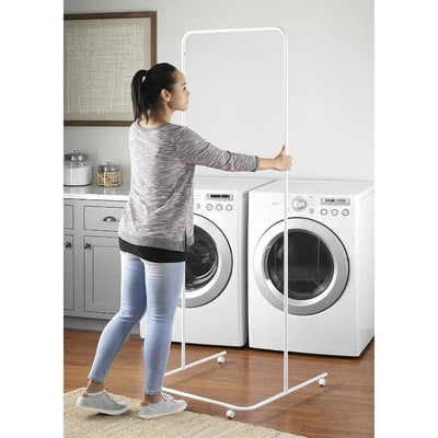  Estante de secado de ropa montado en la pared, soporte de  secado de ropa plegable, estante extensible de 5 barras con ganchos, cuarto  de lavado, área de servicio de baño, ropa